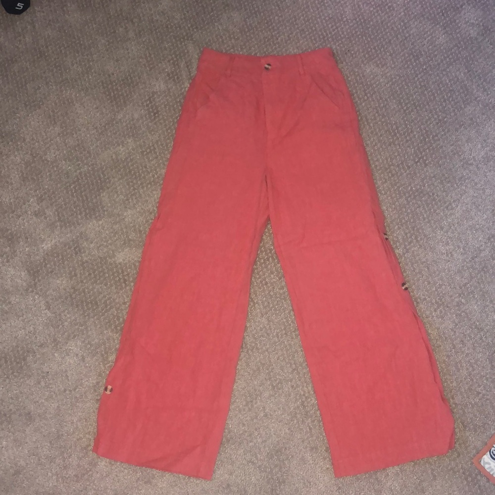 Mo:Vint wide leg high waisted pants